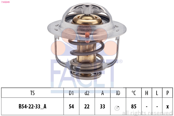 FACET 7.8224S Thermostat,...