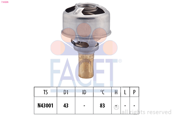 FACET 7.8226 Thermostat d'eau