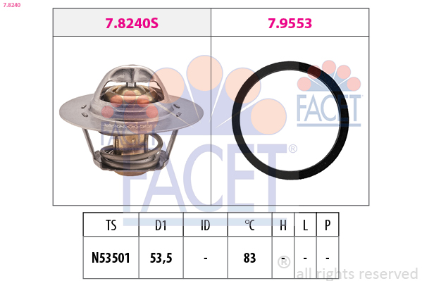 FACET 7.8240 Thermostat,...