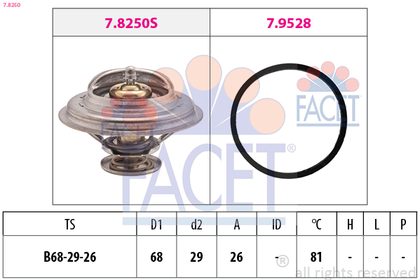 FACET 7.8250 Θερμοστάτης,...