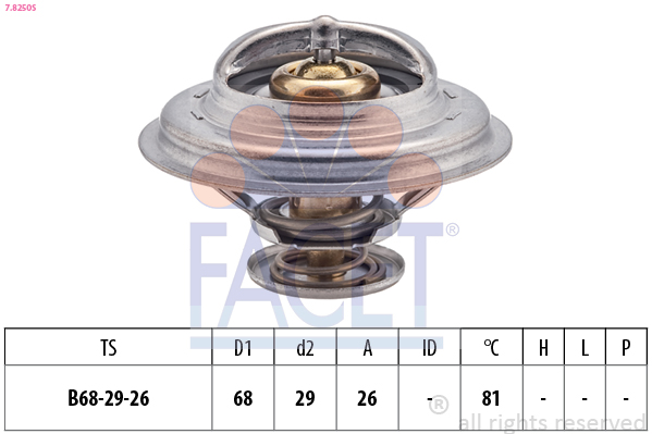 FACET 7.8250S ثرموستات، المبرد