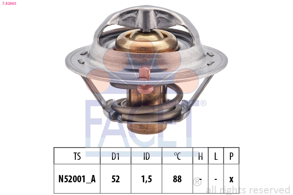 FACET 7.8266S ثرموستات، المبرد