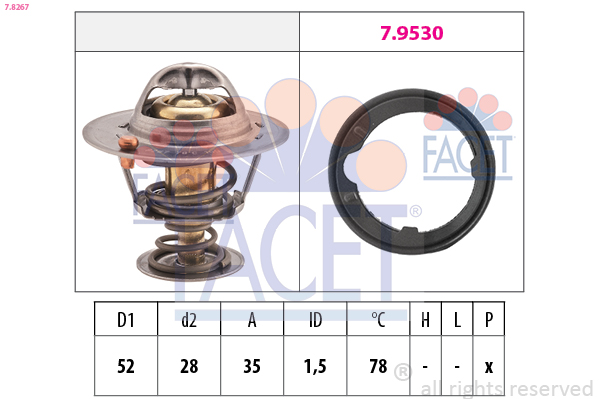 FACET 7.8267 Thermostat,...