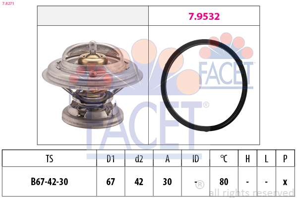 FACET 7.8271 Termostat,...