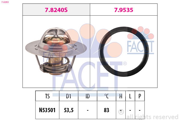 FACET 7.8293 Thermostat,...