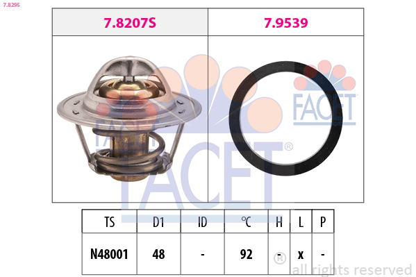 FACET 7.8295 Termostat,...