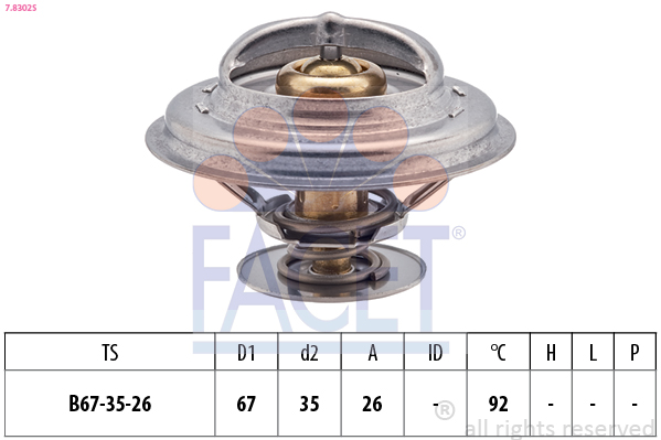 FACET 7.8302S Thermostat,...