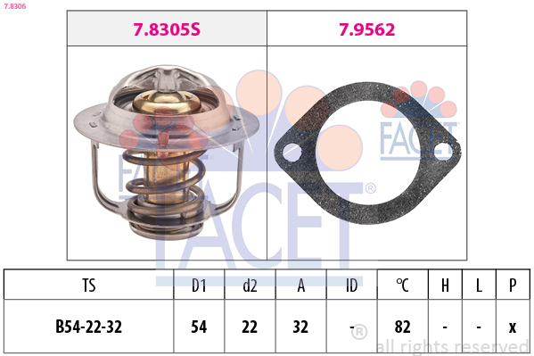 FACET 7.8306 ثرموستات، المبرد