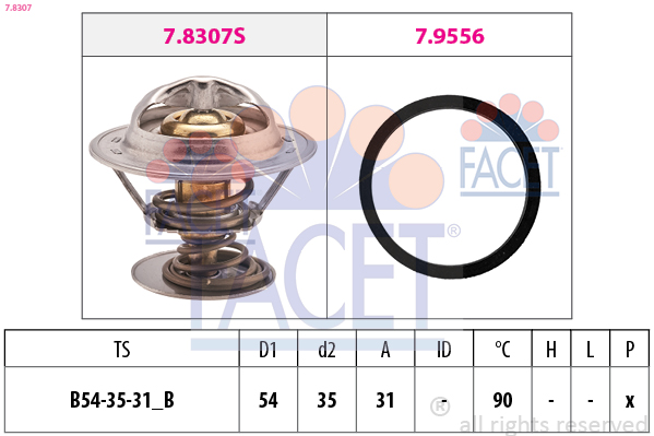 FACET 7.8307 Thermostat d'eau