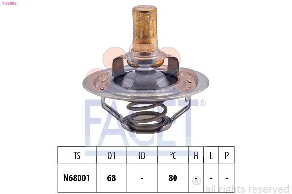 FACET 7.8309S Termostat,...