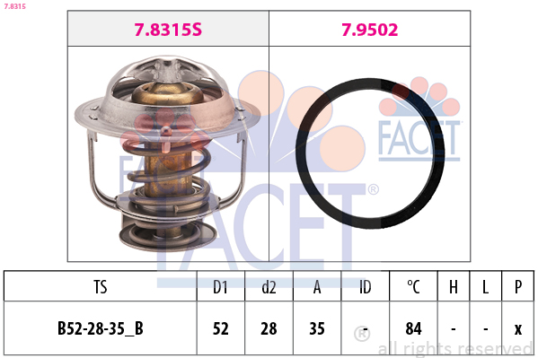 FACET 7.8315 Thermostat,...