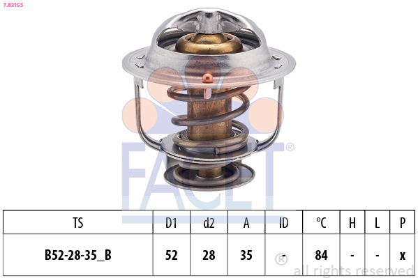 FACET 7.8315S Termostat,...