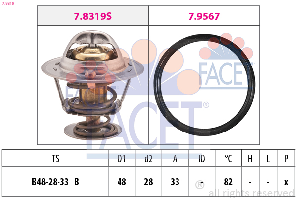 FACET 7.8319 Thermostat,...