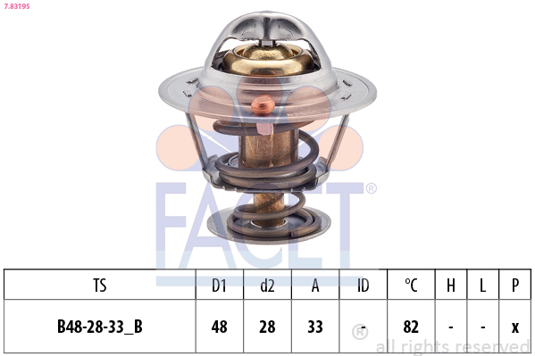 FACET 7.8319S Thermostat,...