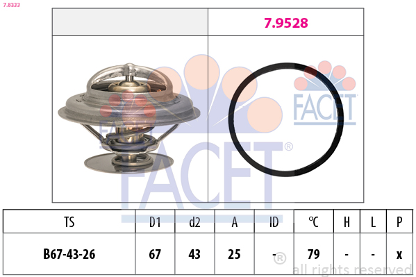 FACET 7.8333 ثرموستات، المبرد