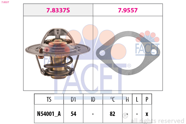 FACET 7.8337 Thermostat,...