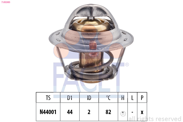 FACET 7.8338S ثرموستات، المبرد