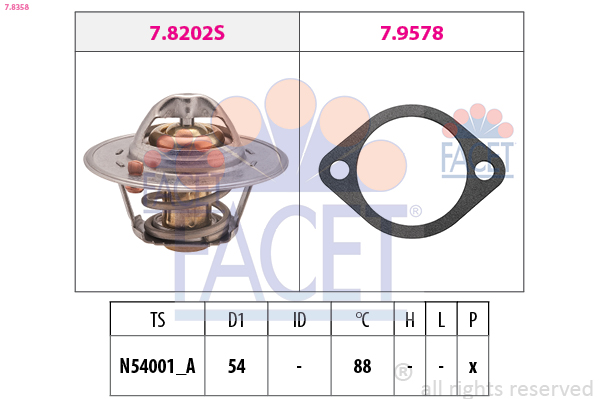FACET 7.8358 Thermostat,...