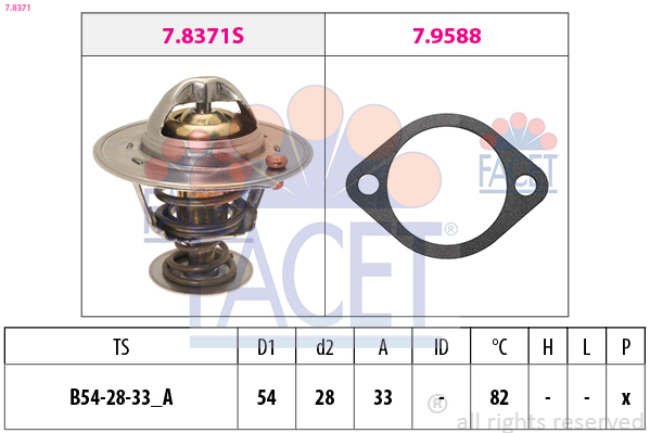 FACET 7.8371 Termostat,...