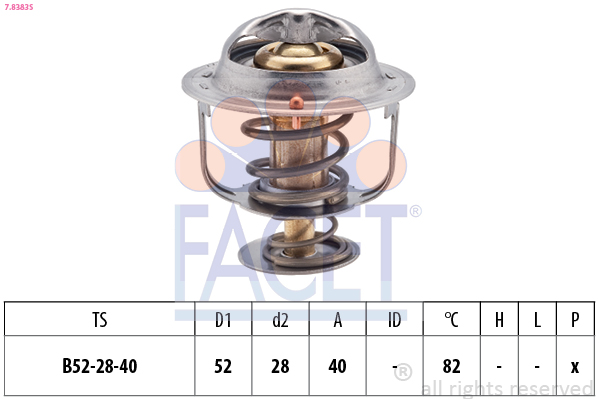 FACET 7.8383S Termostato,...