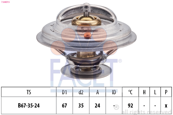 FACET 7.8401S Thermostat,...