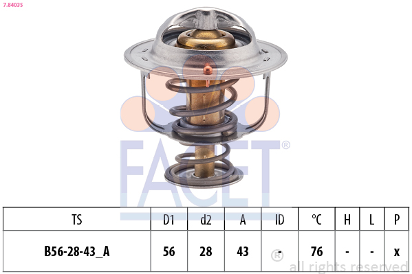FACET 7.8403S Thermostat,...