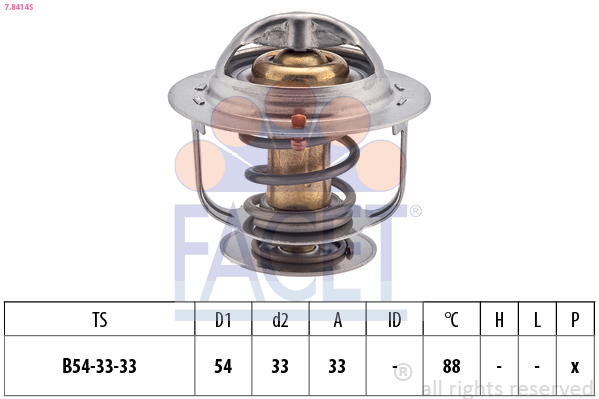 FACET 7.8414S Termostat,...