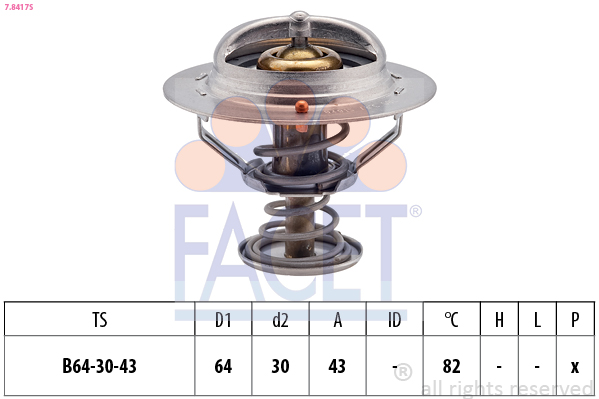 FACET 7.8417S Termostaatti,...