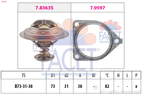 FACET 7.8441 Thermostat,...