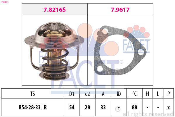 FACET 7.8453 Termostato,...