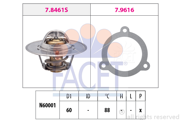 FACET 7.8461 Thermostat,...