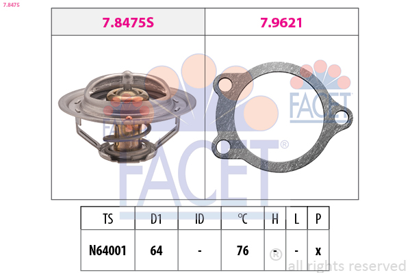 FACET 7.8475 Thermostat,...