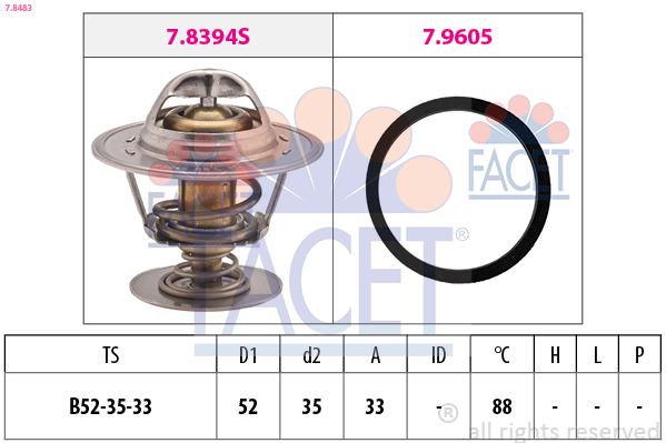 FACET 7.8483 Thermostat,...