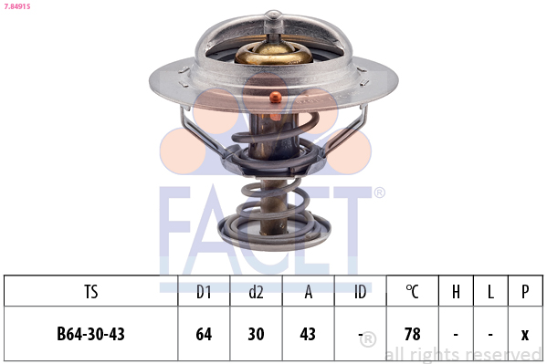 FACET 7.8491S Thermostat,...