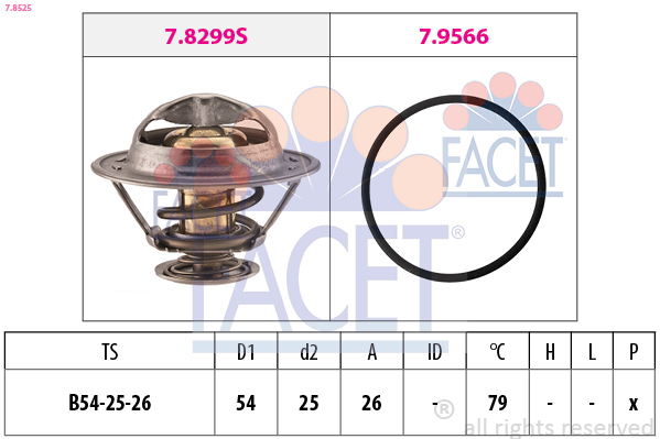 FACET 7.8525 Thermostat,...