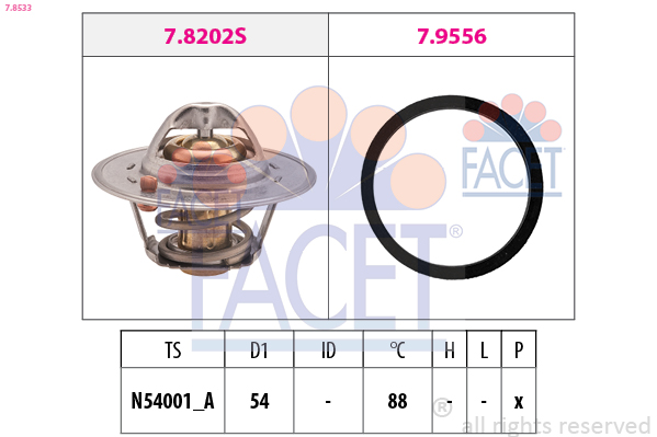 FACET 7.8533 ثرموستات، المبرد