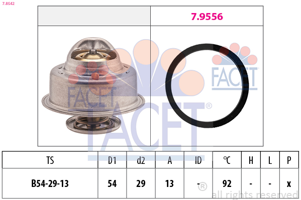 FACET 7.8542 ثرموستات، المبرد