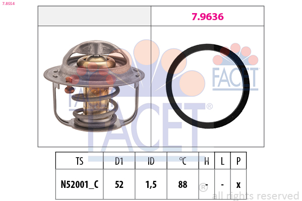 FACET 7.8554 Thermostat d'eau