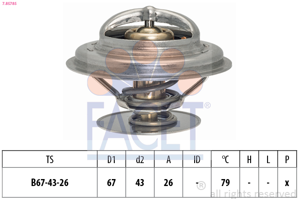 FACET 7.8578S Термостат,...