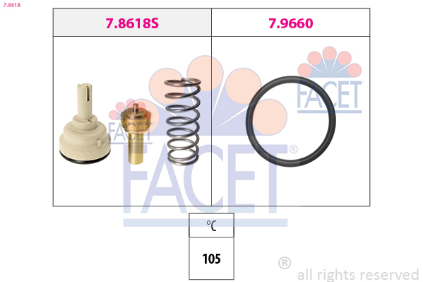 FACET 7.8618 Termostat,...