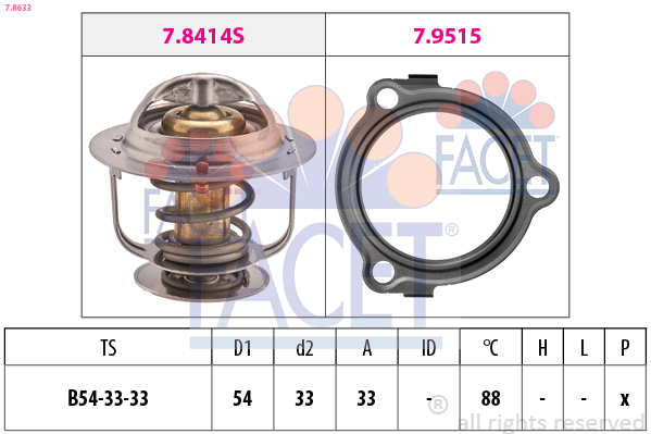 FACET 7.8633 Thermostat,...