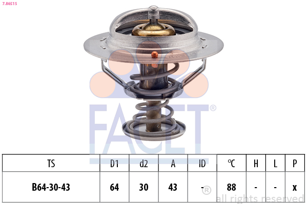 FACET 7.8651S Thermostat,...