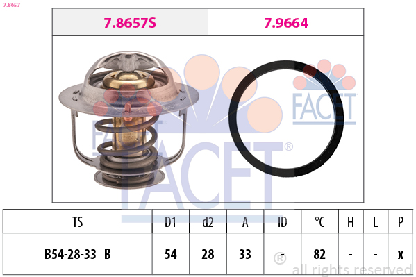 FACET 7.8657 ثرموستات، المبرد