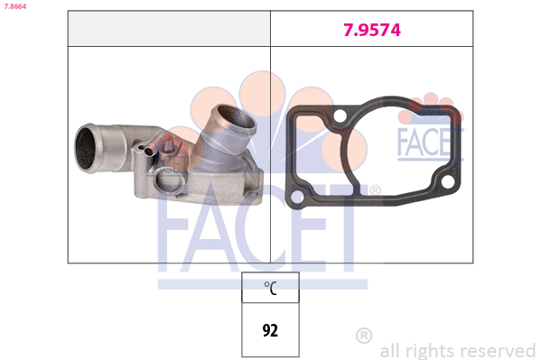 FACET 7.8664 Termostat,...