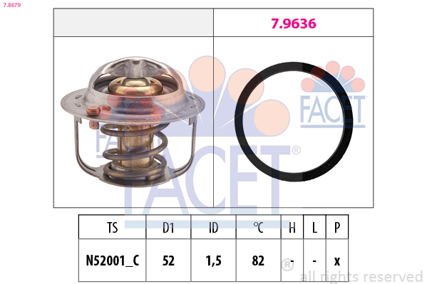 FACET 7.8679 Thermostat,...