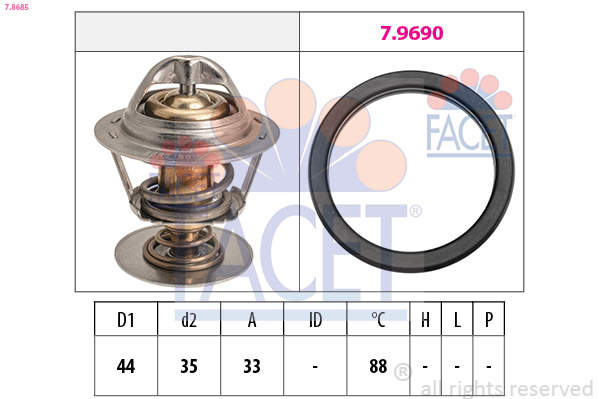 FACET 7.8685 Thermostat,...