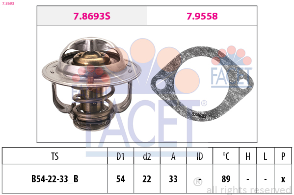 FACET 7.8693 Thermostat,...