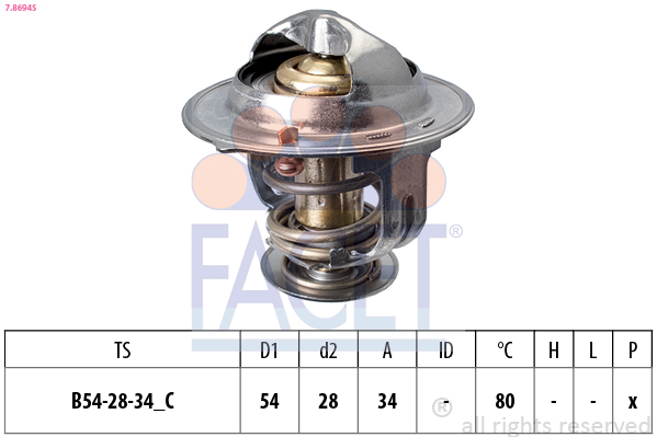 FACET 7.8694S Thermostat,...