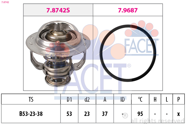 FACET 7.8742 Termóstato,...