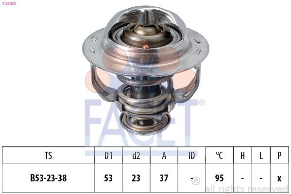 FACET 7.8742S Termostaatti,...